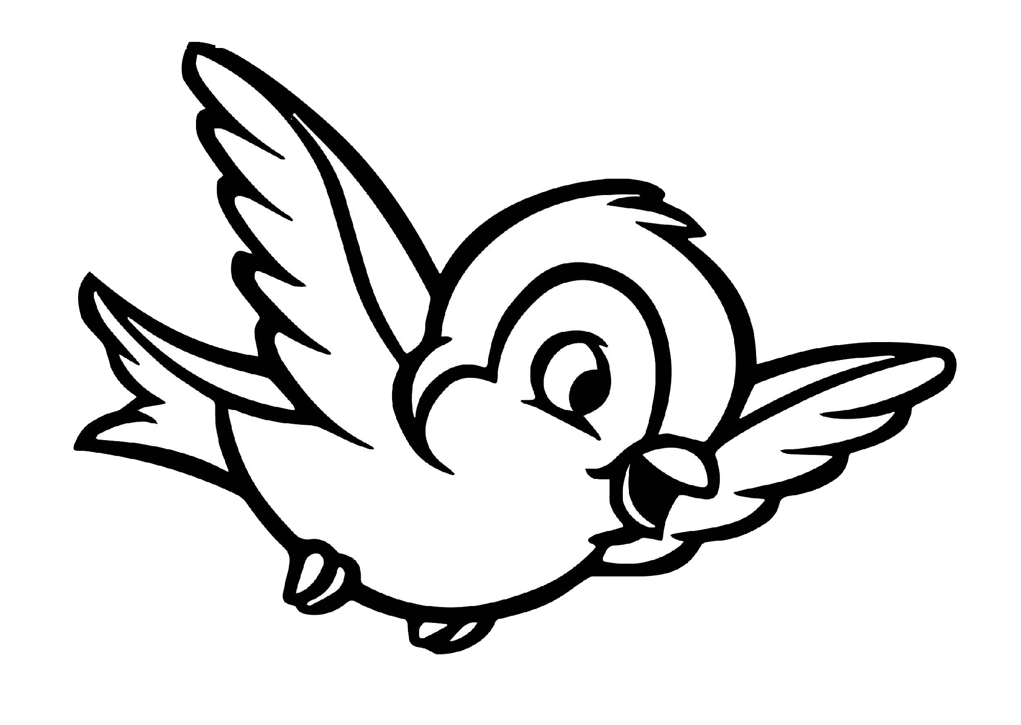 Cute Birds Coloring Pages - Coloring Home