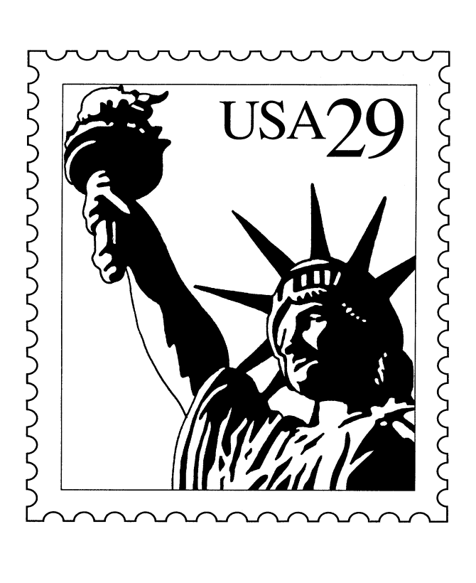 BlueBonkers: Statue of Liberty Postage Stamp - USPS Commerative 