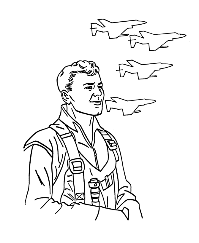 USA-Printables: Armed Forces Day Coloring Pages - US Air Force 