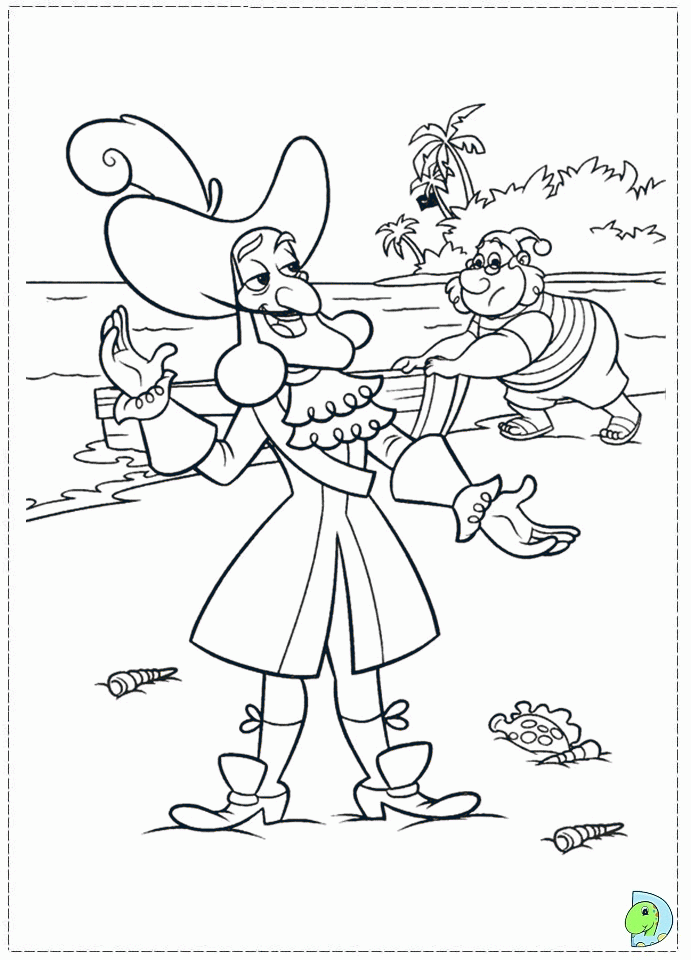 Captain Hook coloring pages #5021 Jake and The Neverland Pirates ...