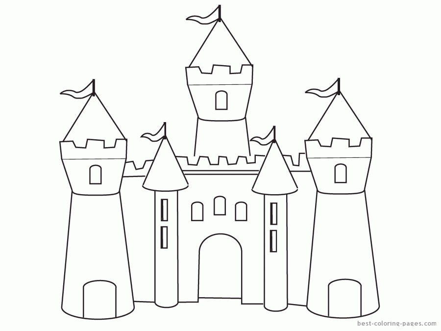 Simple Way to Color Castle Coloring Pages - Toyolaenergy.com