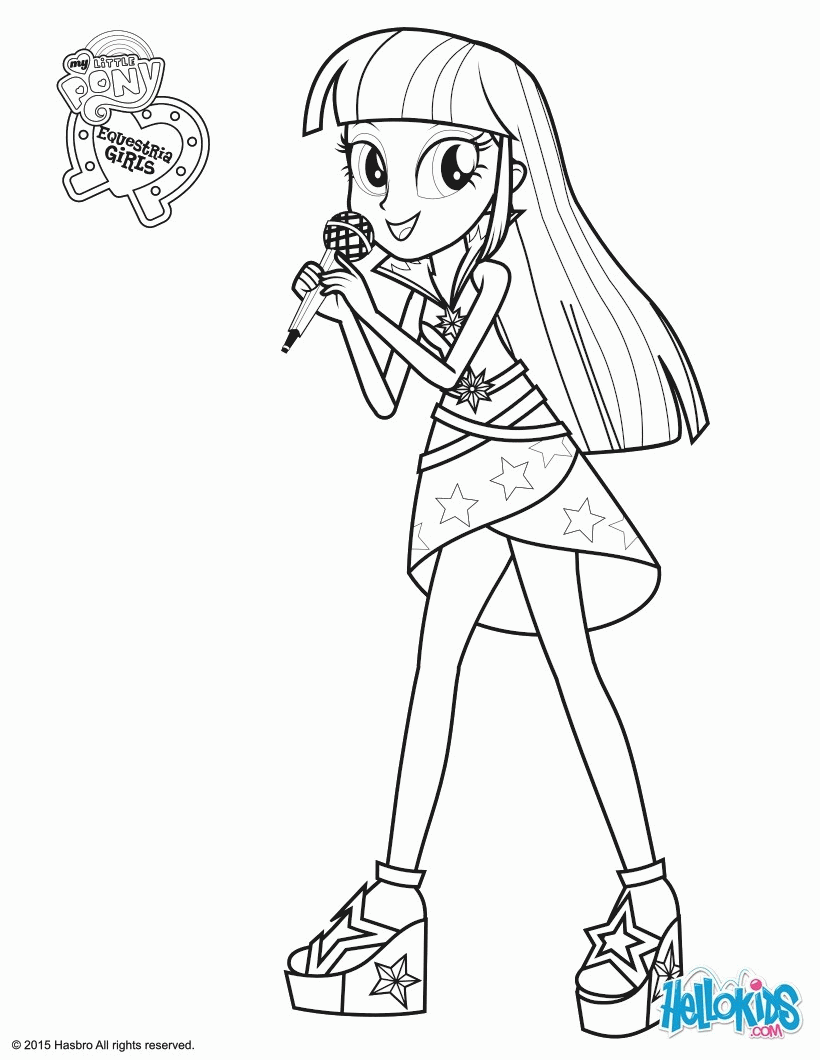 MY LITTLE PONY coloring pages - Twilight Sparkle