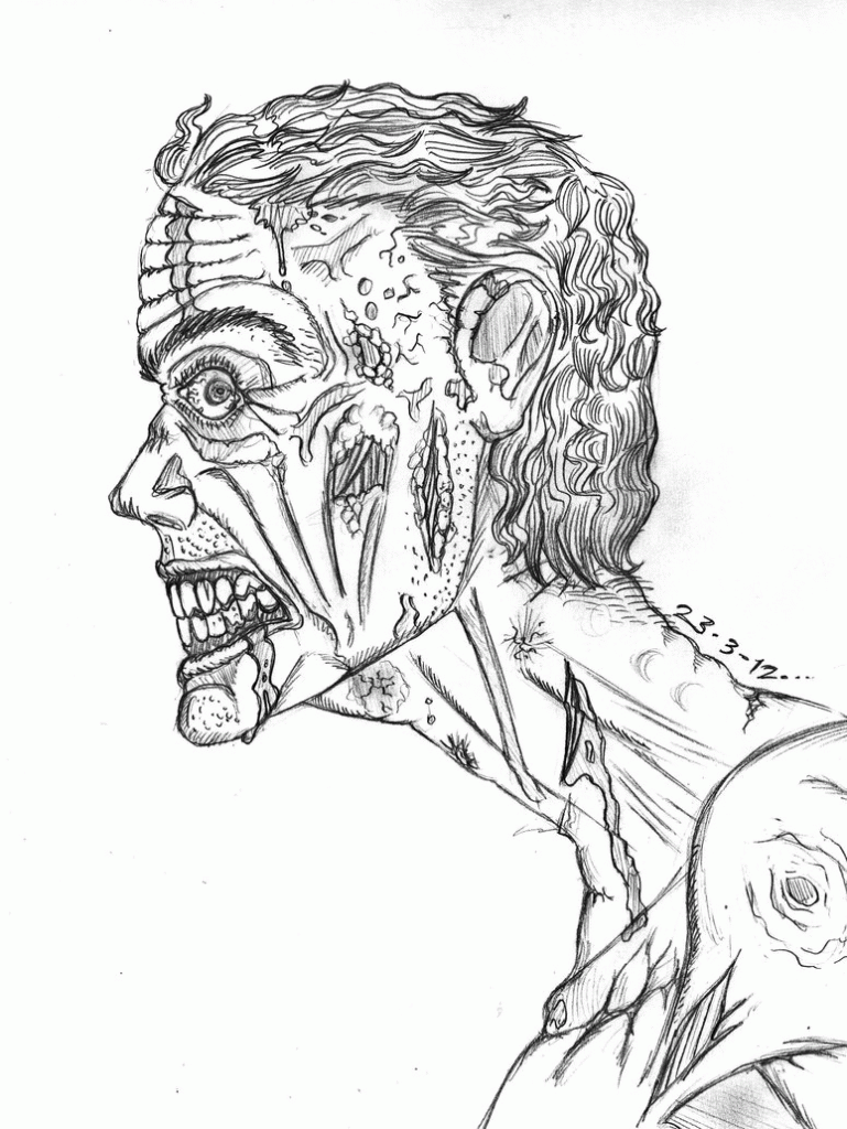 zombie coloring pages for adults - Free coloring pages