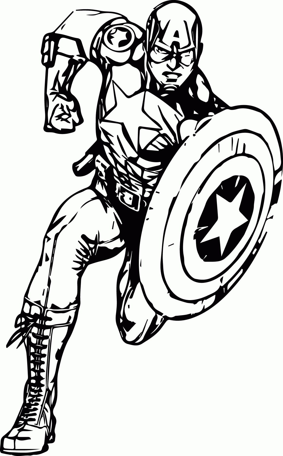 Avengers_captain_america_coloring_page | Wecoloringpage
