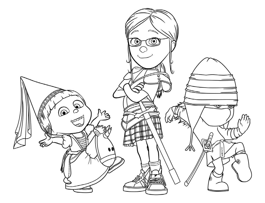 despicable me 2 coloring pages | Only Coloring Pages