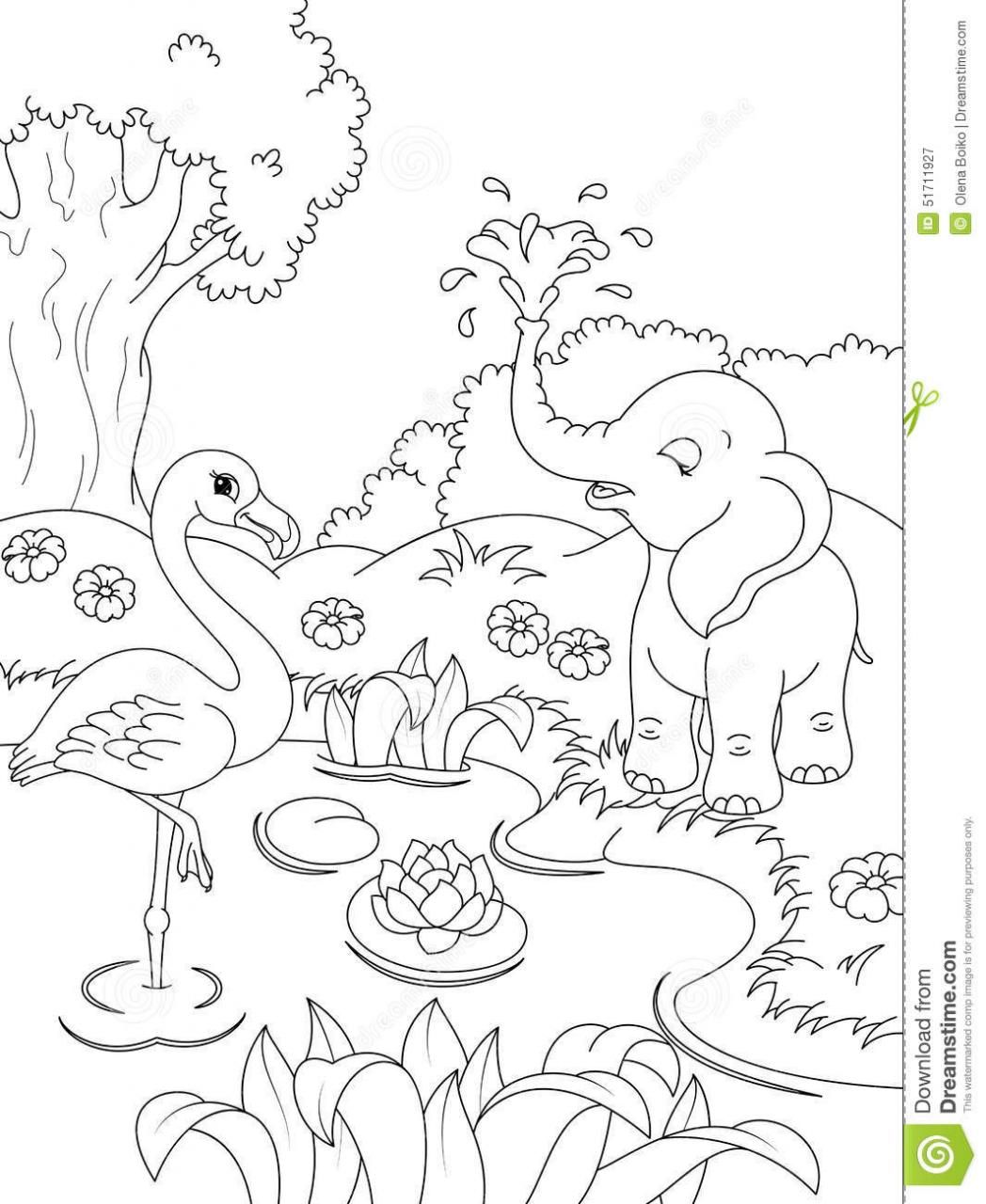 Nature Scenes Coloring Pages - Coloring Home