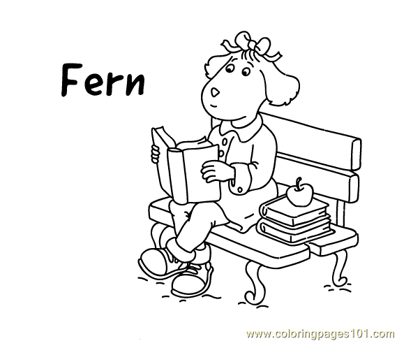 Fern Coloring Coloring Page for Kids - Free Arthur Printable Coloring Pages  Online for Kids - ColoringPages101.com | Coloring Pages for Kids