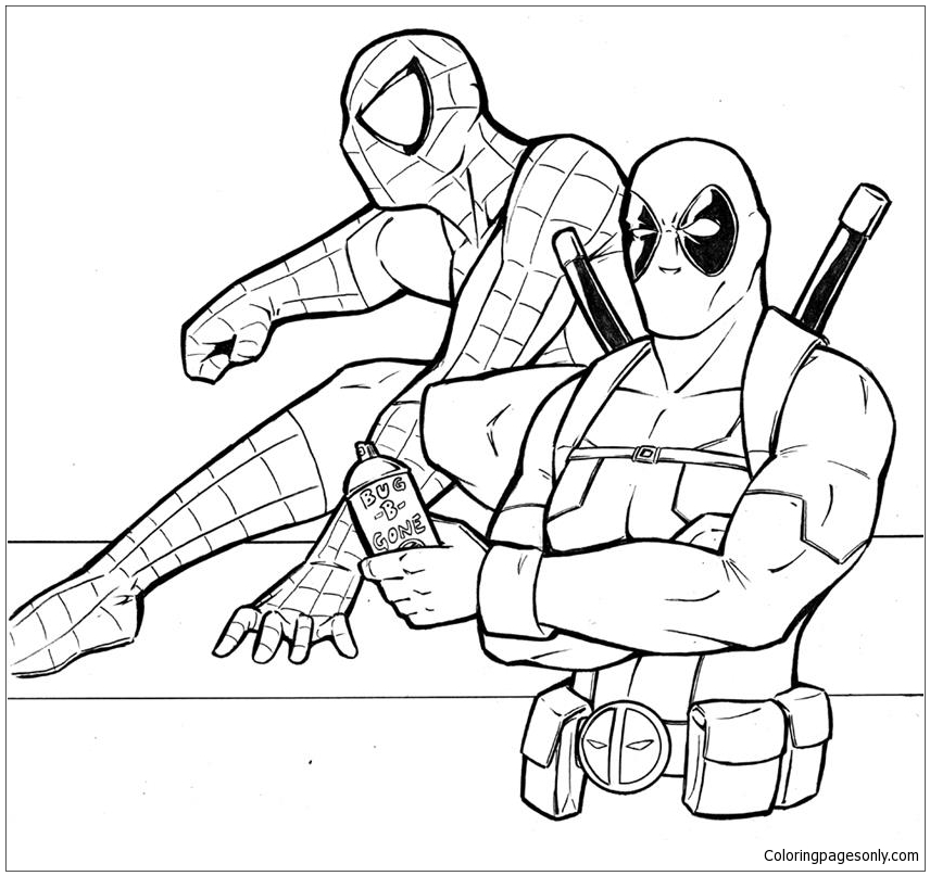 Deadpool Coloring: Cool and Fun Coloring Pages for Adults and Kids Coloring  Article - Coloring Articles - Coloring Pages For Kids And Adults