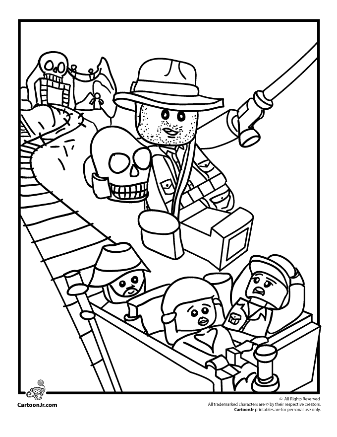 Lego Indiana Jones - Coloring Pages for Kids and for Adults