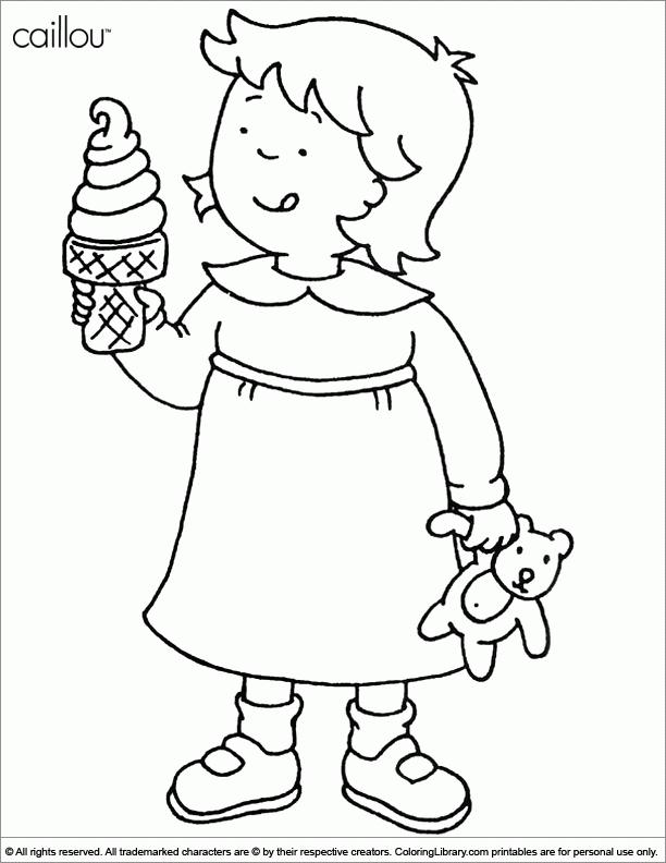 Pleasing Caillou Coloring Pages As Well As Caillou Color Pages Az ...