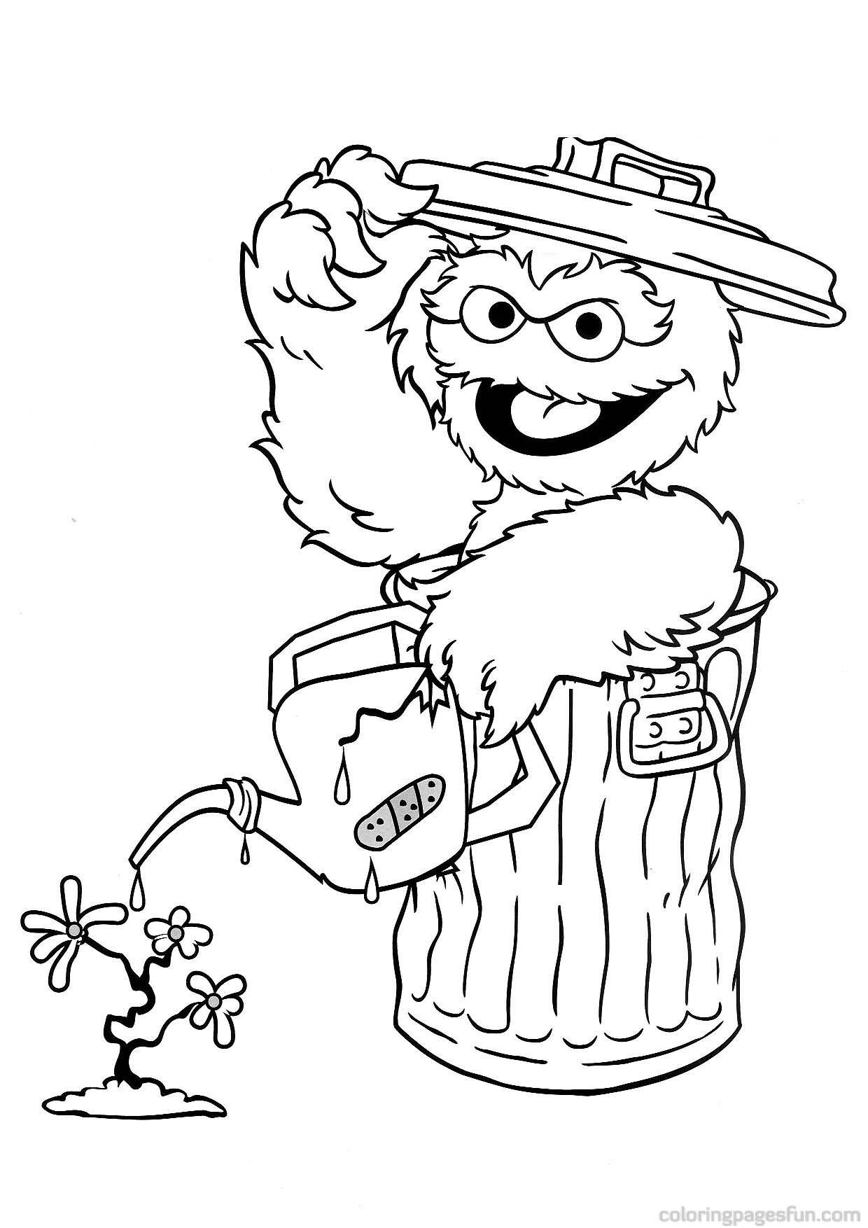 Sesame Street Characters Coloring Pages Elmo - VoteForVerde.com