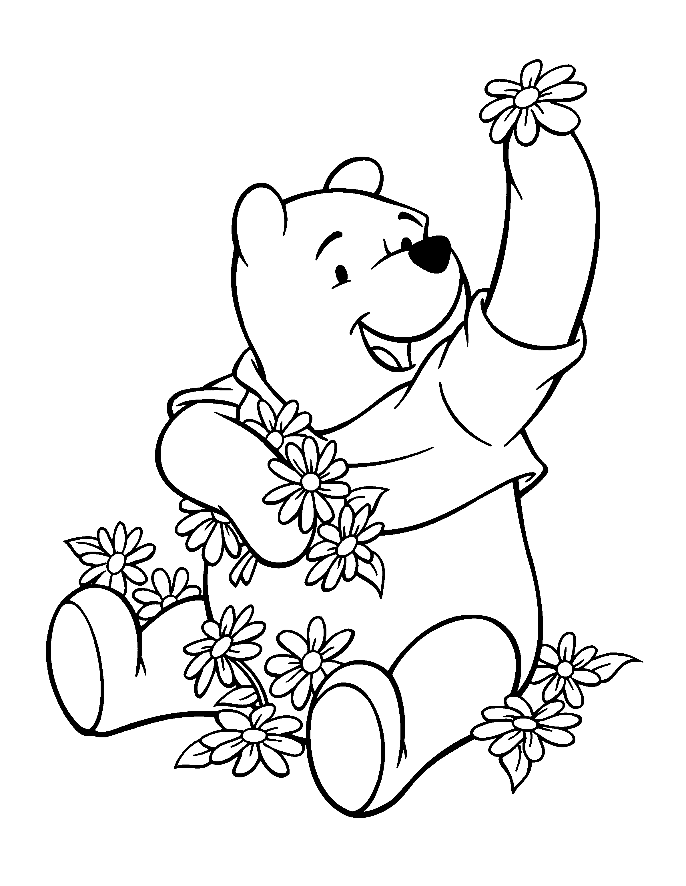 Classic Winnie The Pooh Coloring Pages for Pinterest