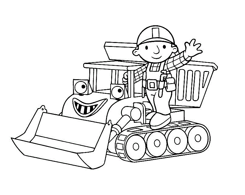 Bob The Builder Coloring Pages Free Printable Coloring