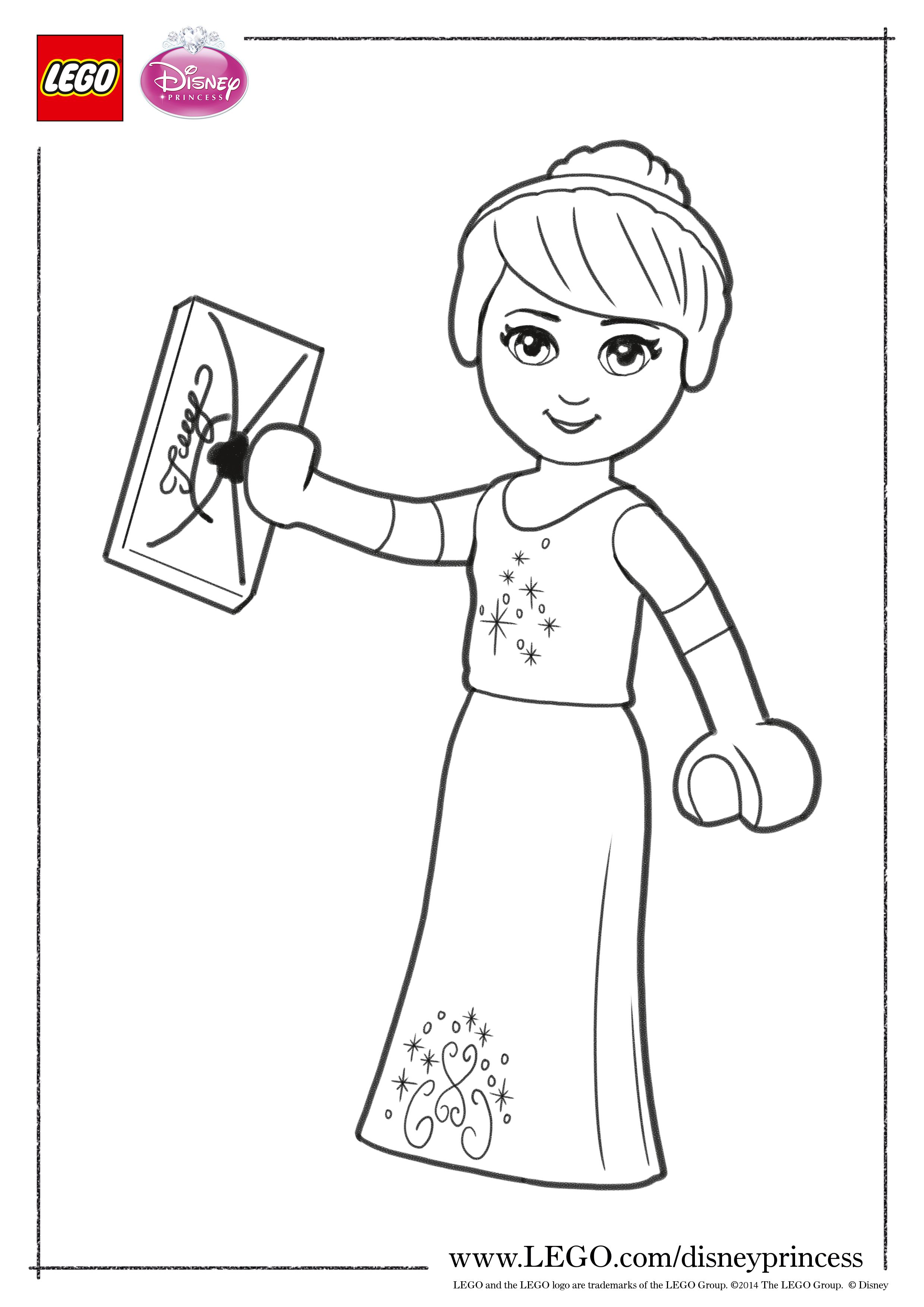 Lego Disney Princesses Coloring Pages   Coloring Home