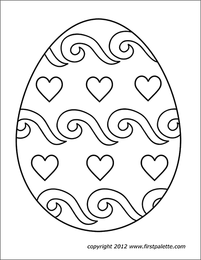 Download Easter Eggs Free Printable Templates Coloring Pages Firstpalette Com Coloring Home