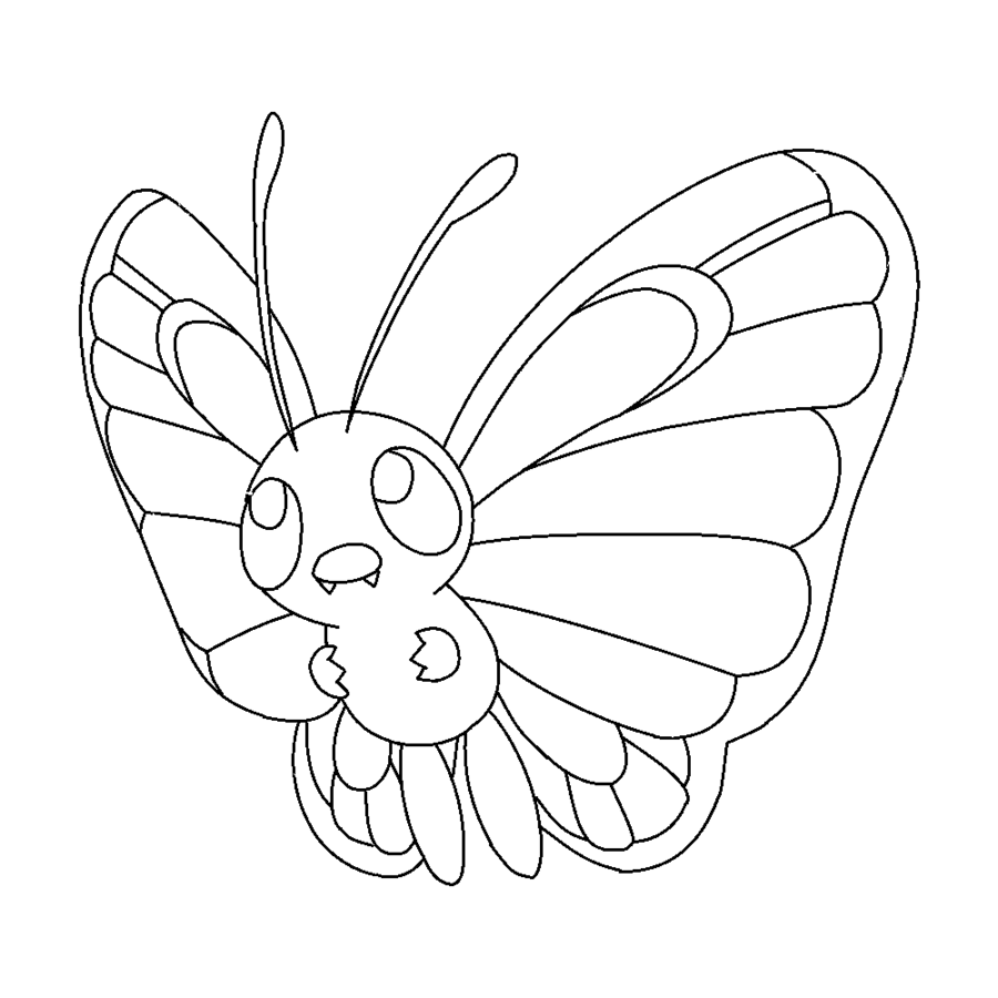 Butterfree lineart by michy123 on DeviantArt | Pokemon coloring pages,  Pokemon coloring, Fairy coloring pages