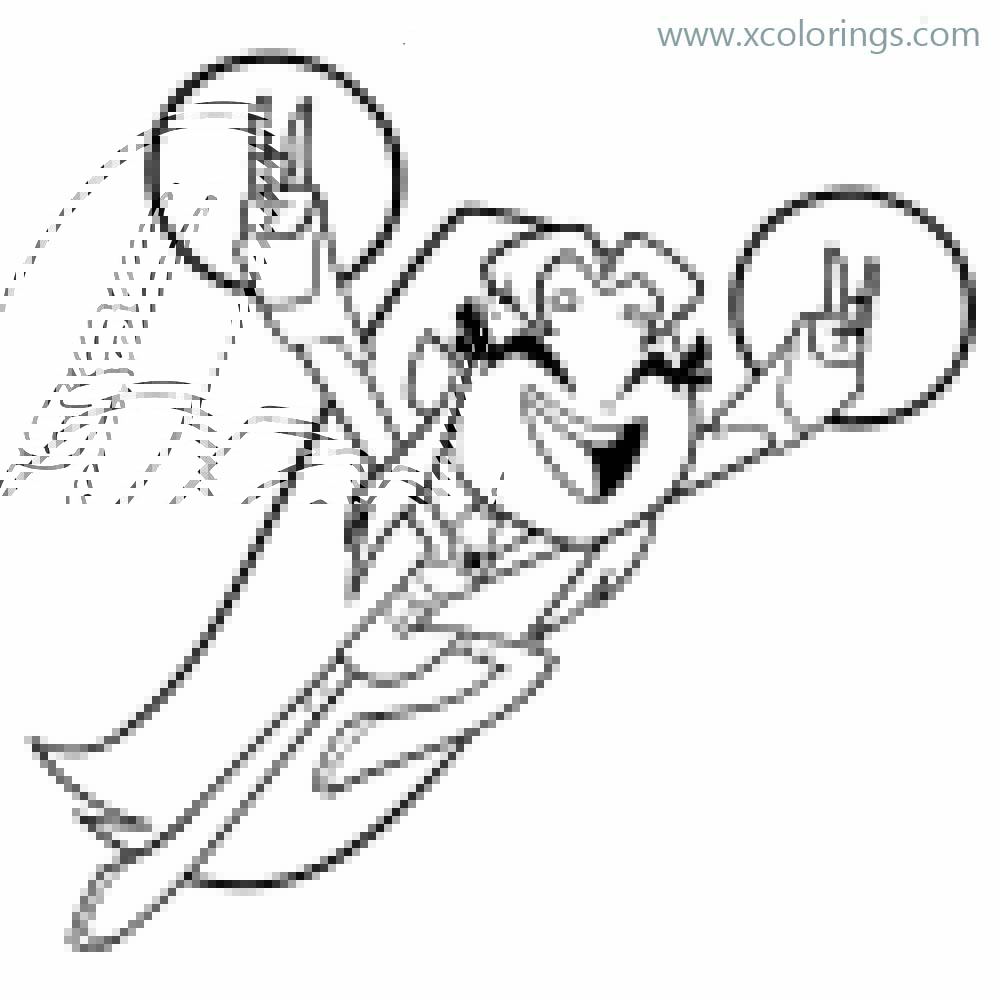 Teen Titans Go Coloring Pages Starfire is Flying - XColorings