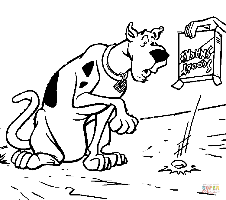 Scooby's Snack coloring page | Free Printable Coloring Pages