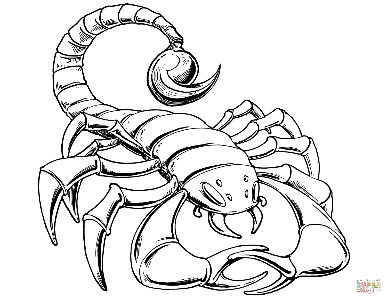 Prehistoric Scorpion coloring page | Free Printable Coloring Pages