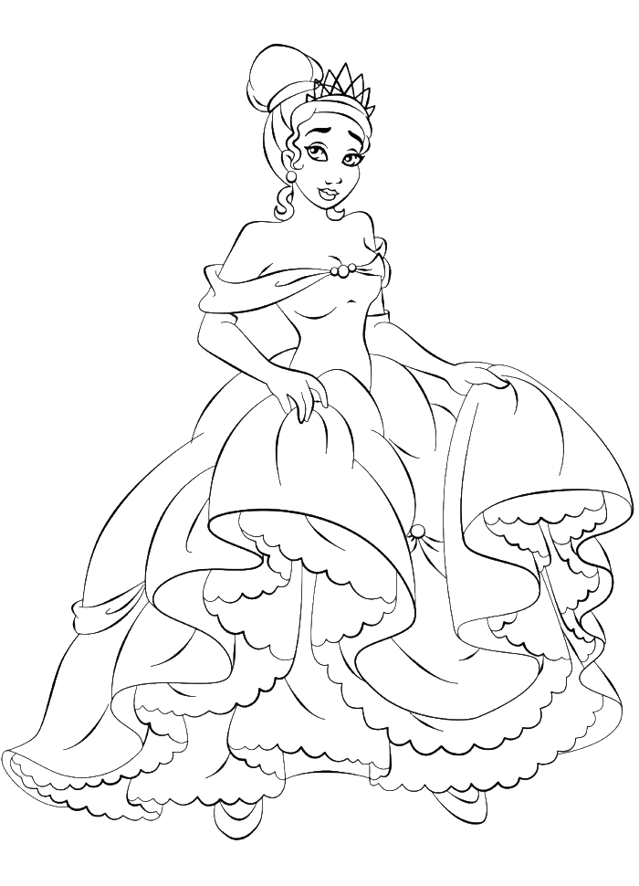 Free Dresses Coloring Pages, Download Free Clip Art, Free Clip Art on  Clipart Library