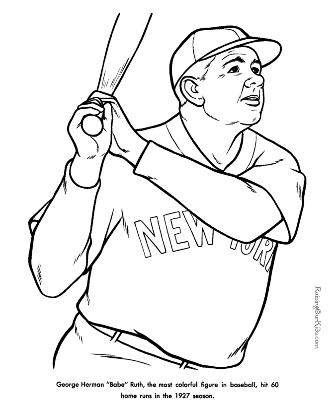 Baseball Coloring Pages | Free Coloring Pages