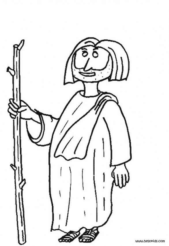 CHRISTMAS CRIB coloring pages - Joseph, Mary and Jesus