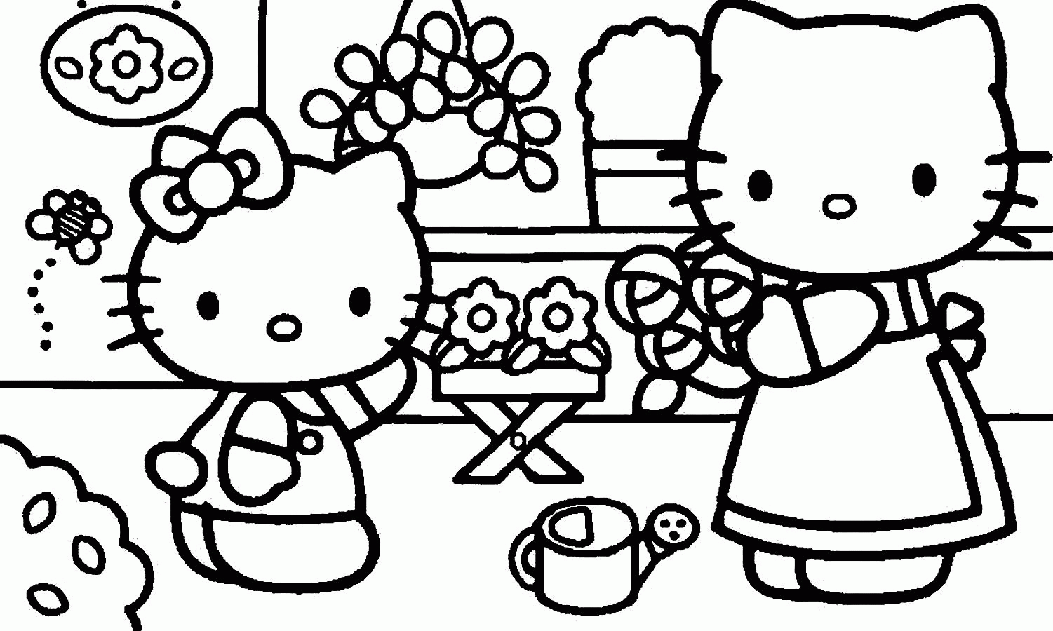 Hello Kitty Computer Coloring Pages - Coloring Home