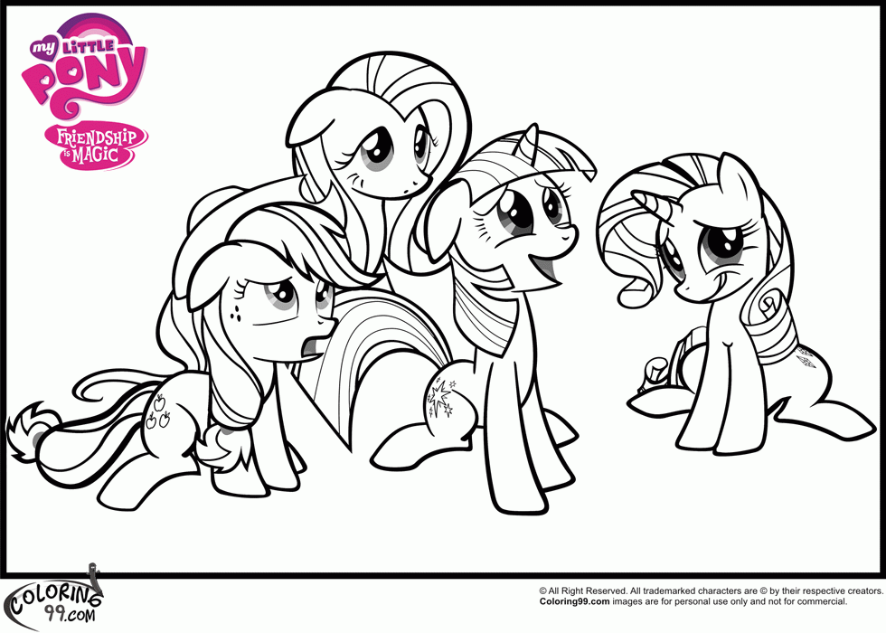 My Little Pony Coloring Pages Friendship Is Magic | Minister Coloring