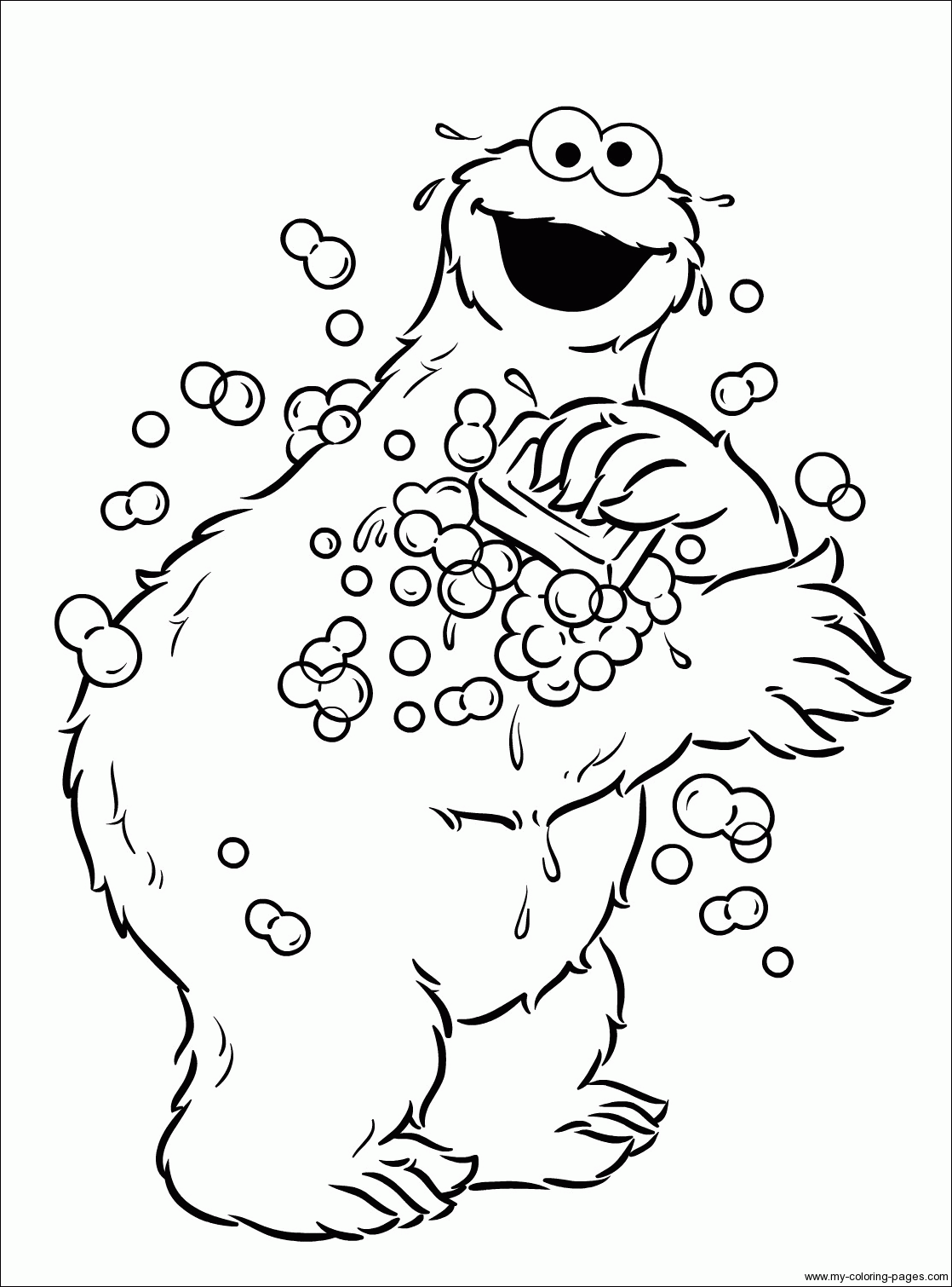 Cookie Monster Coloring Pages To Print - High Quality Coloring Pages