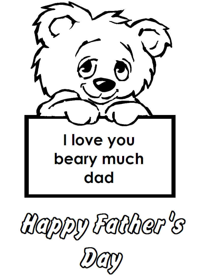 31 Free Printable Father's Day Coloring Pages