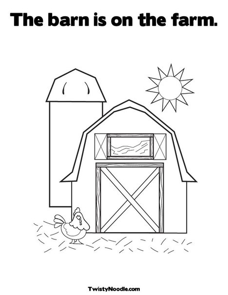 COLORING PAGES FARM BARN « ONLINE COLORING