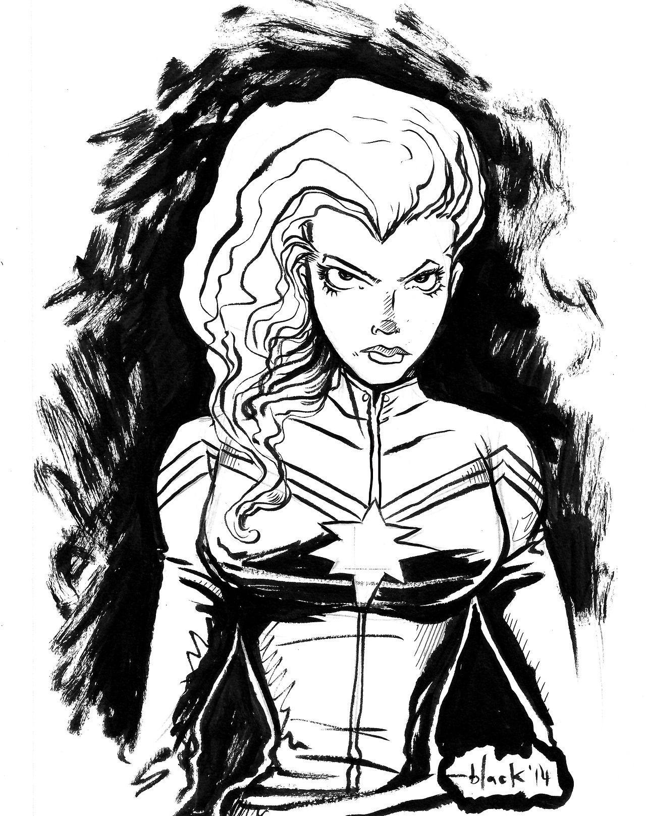 Captain Marvel Coloring Pages Coloring Home