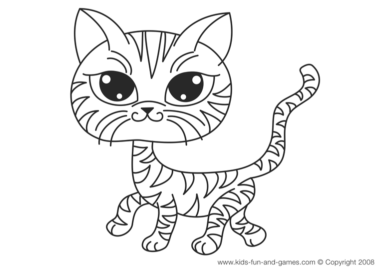 Kitten Coloring Pages | Kids Games Central