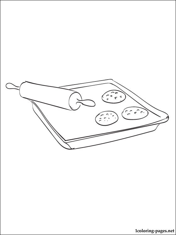 Baking coloring page | Coloring pages