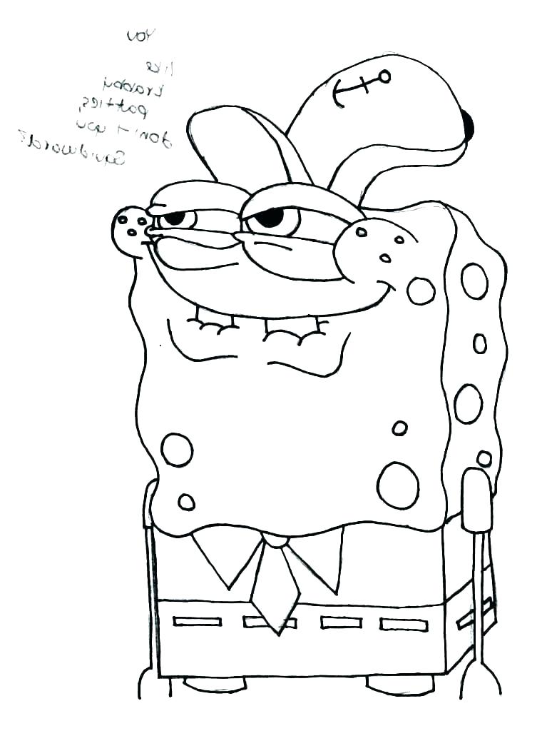 Spongebob Memes Coloring Pages