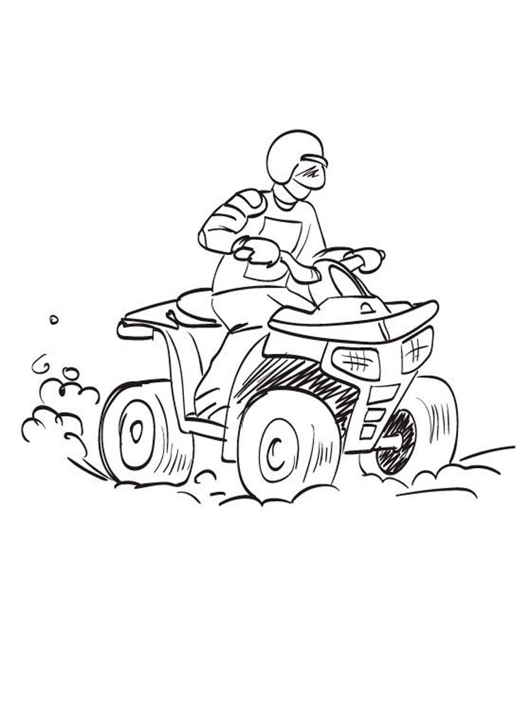 ATV coloring pages. Download and print ATV coloring pages