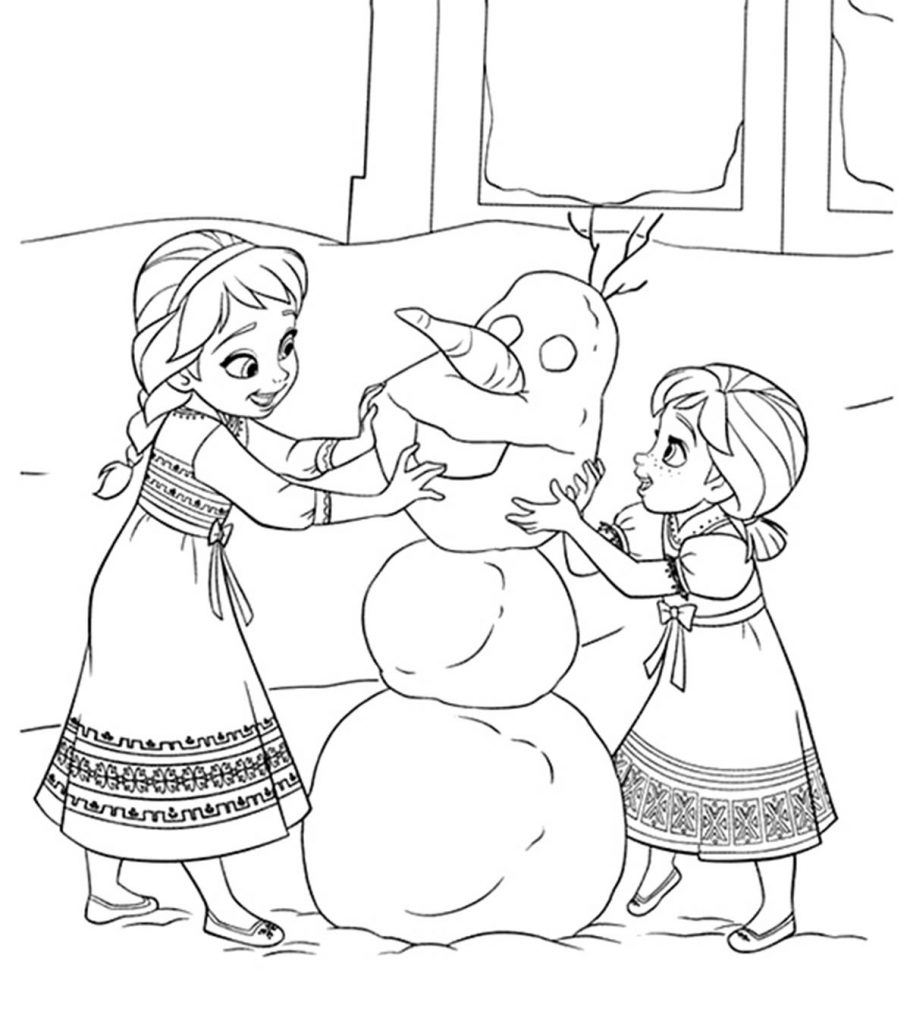 50 Beautiful Frozen Coloring Pages For Your Little Princess