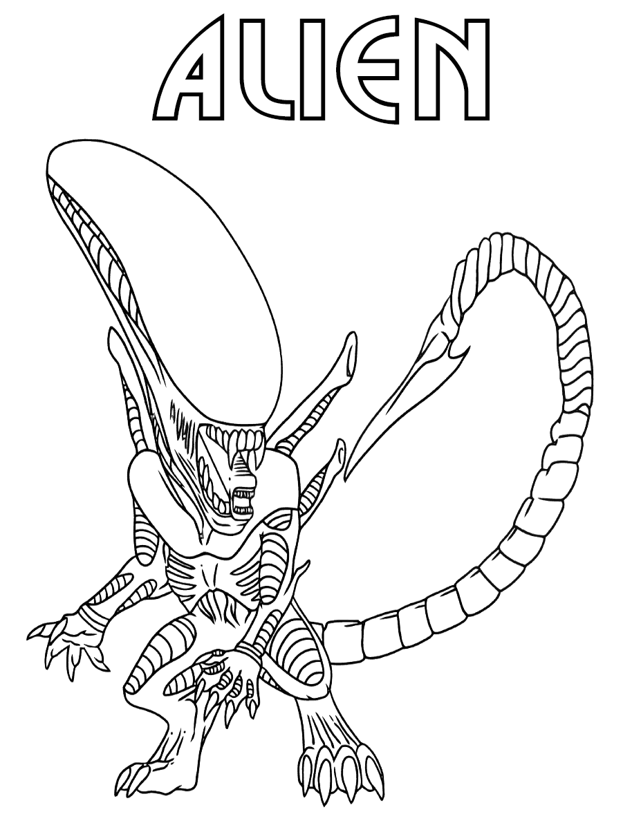 Aliens Coloring Pages - Free Printable Coloring Pages for Kids