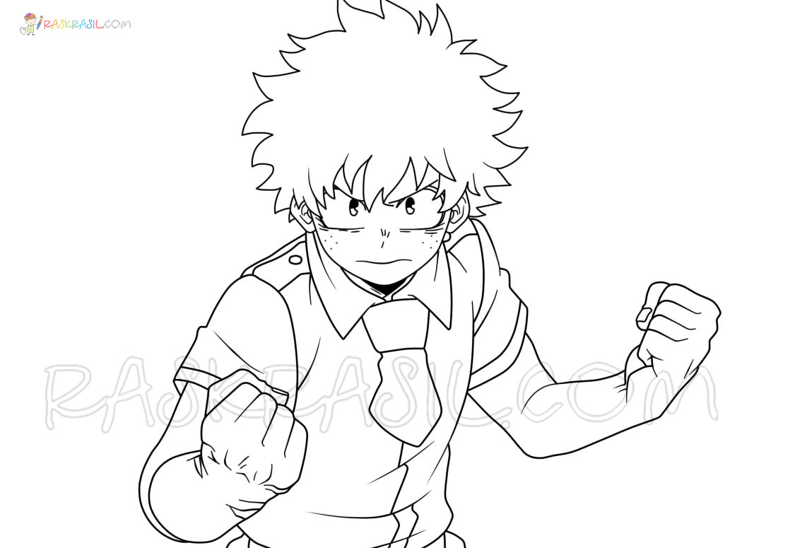 Deku Coloring Pages   20 Coloring Pages Free Printable   Coloring Home