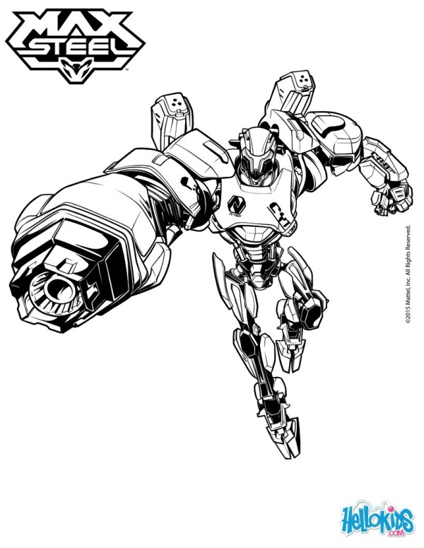 Max Steel Coloring Pages To Print - Vtwctr