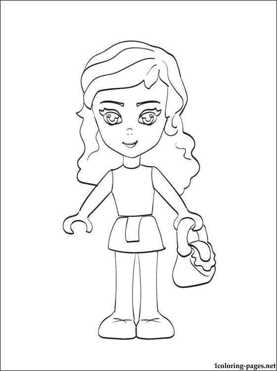 Lego Friends Coloring Pages For Kids - Drawing with Crayons