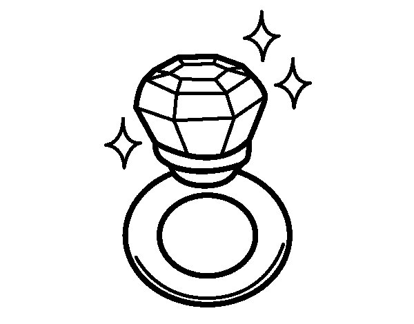 Diamond ring coloring page - Coloringcrew.com - ClipArt Best - ClipArt Best