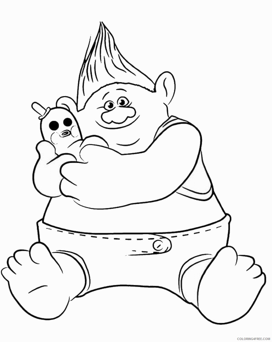 Trolls Coloring Page Tv Film Trolls 2 Printable 2020 10816 Coloring4free Coloring Home