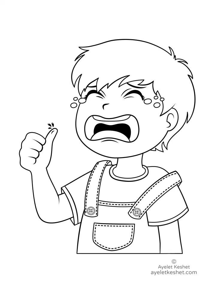 Anime Boy Crying Coloring Pages - vrogue.co