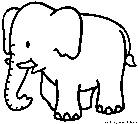 Elephant To Print - Coloring Pages for Kids and for Adults