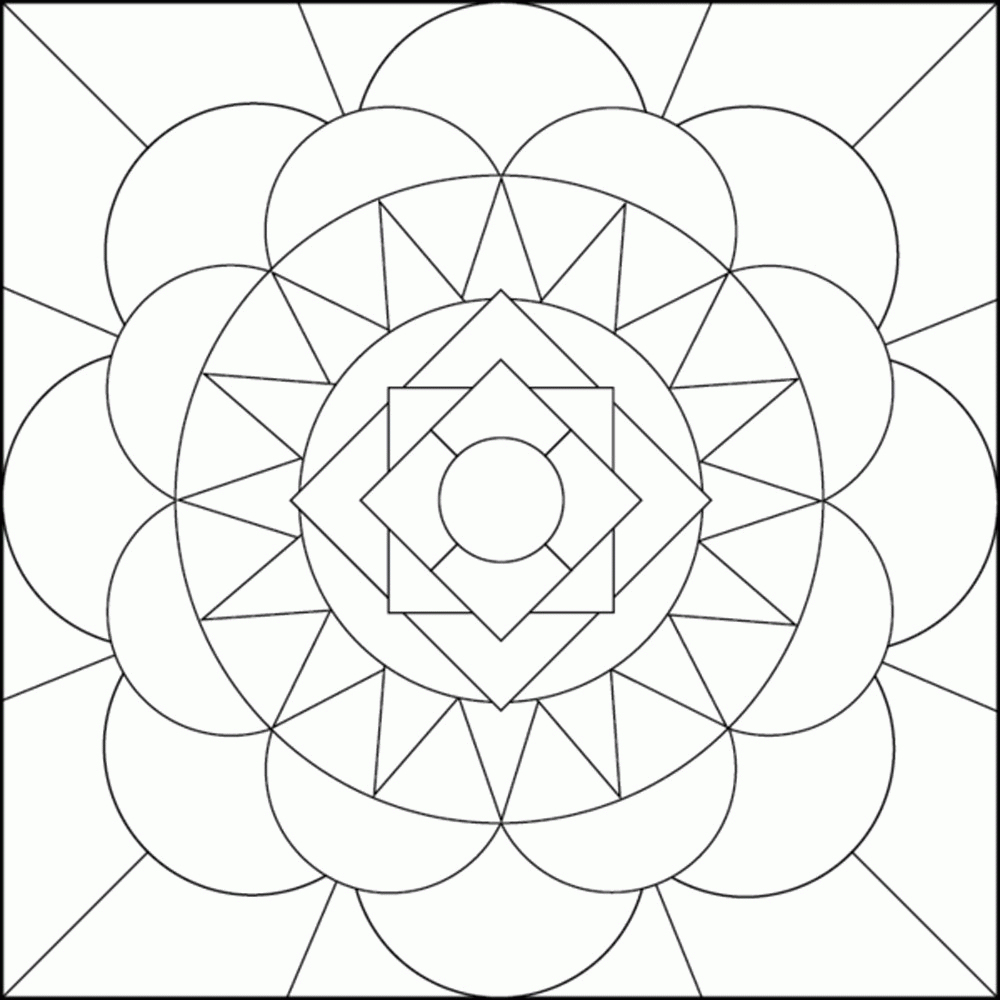 Awareness Geometric Coloring Pages For Adults Resume Format ...