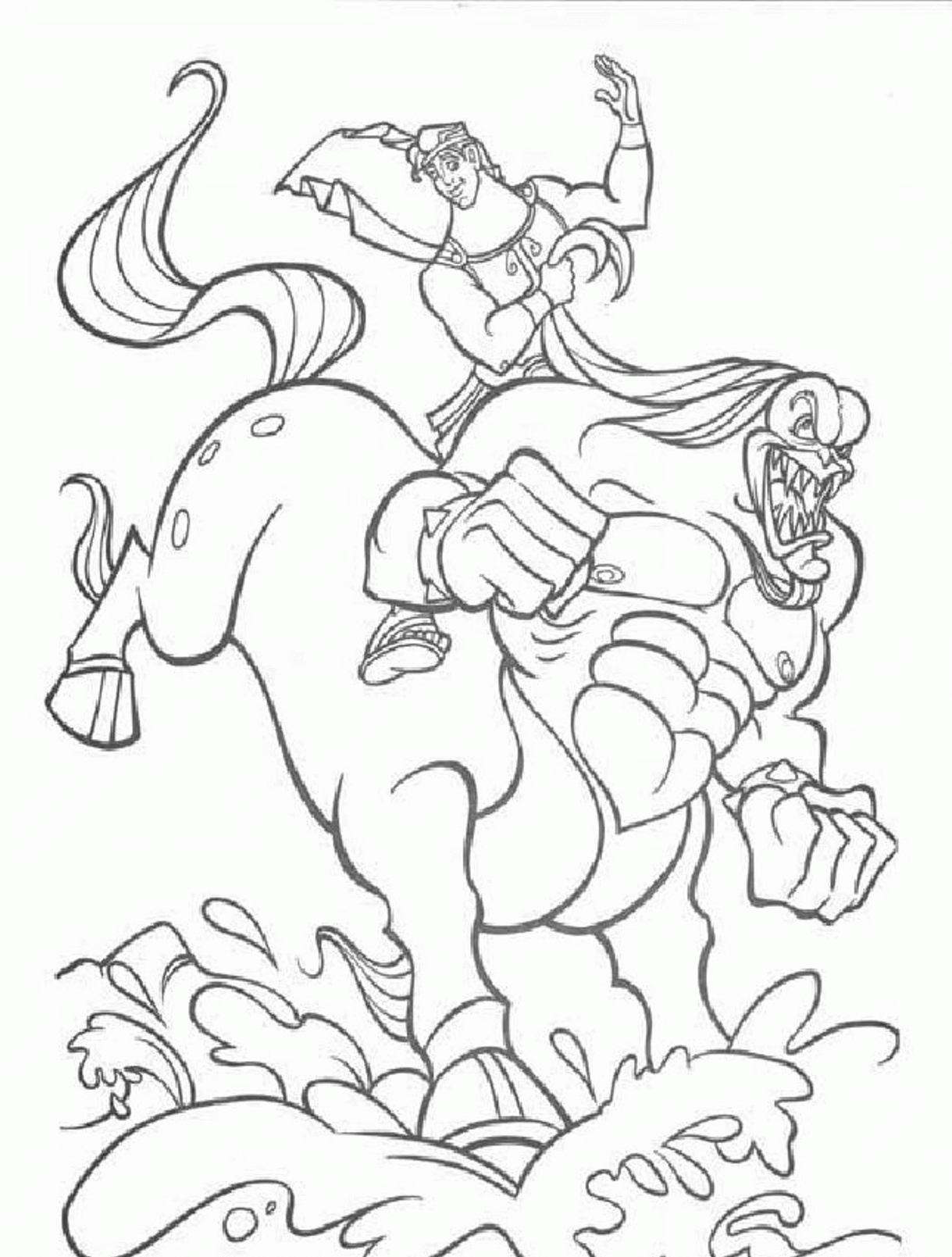 Hercules Colouring Pages : Kids Disney Cartoon Coloring Pages ...