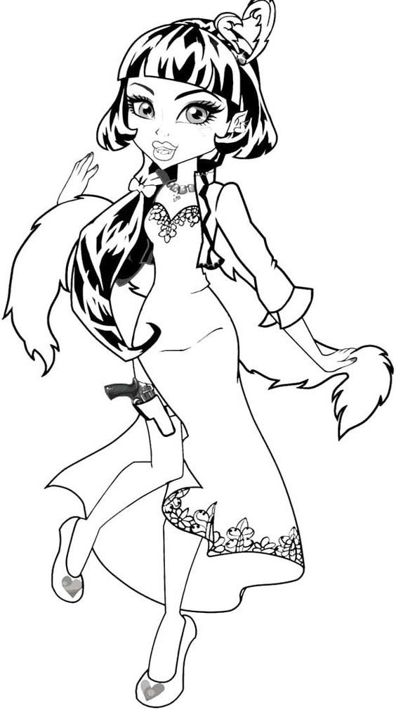 Draculaura Coloring Page | Adult Coloring Pages | Pinterest ...