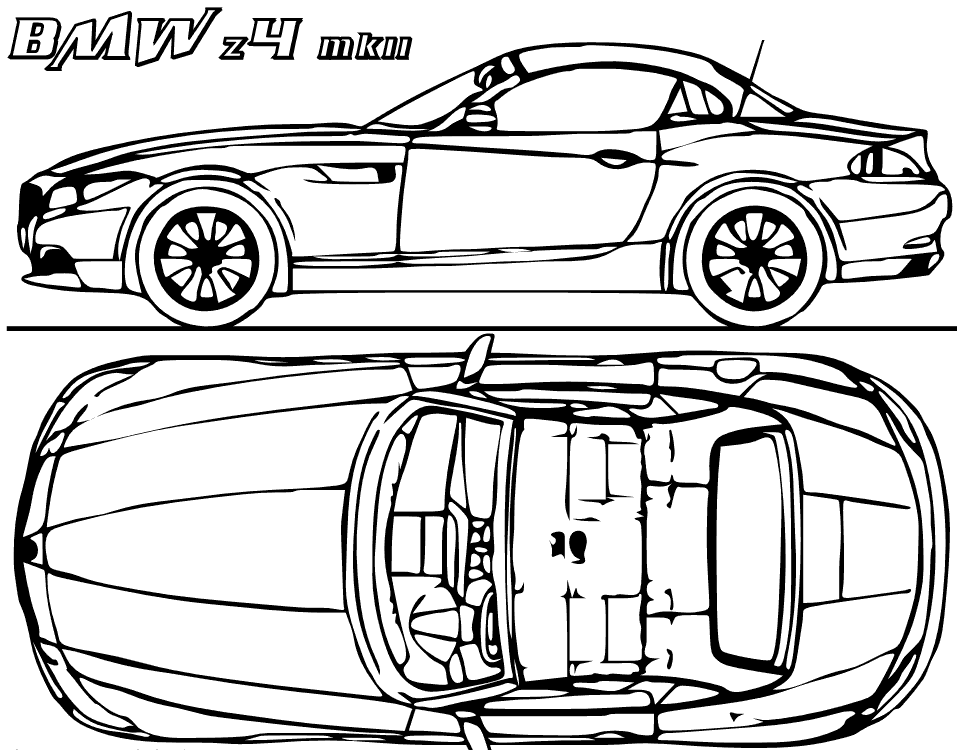 Printable bmw-concept-car-coloring-page - Coloringpagebook.com
