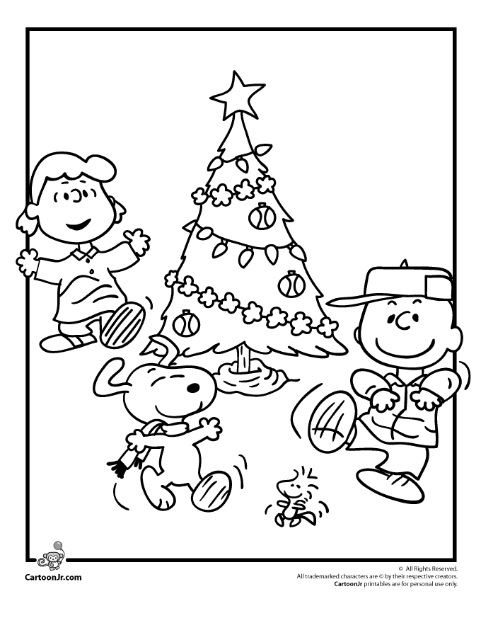 Snoopy Christmas Coloring Pages Images & Pictures - Becuo